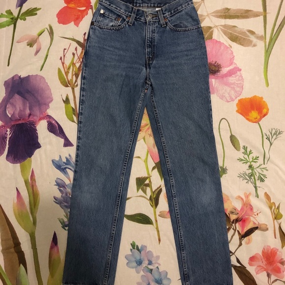 VTG Levi’s 512 3 JR M Medium Wash Denim Jeans - Picture 6 of 7